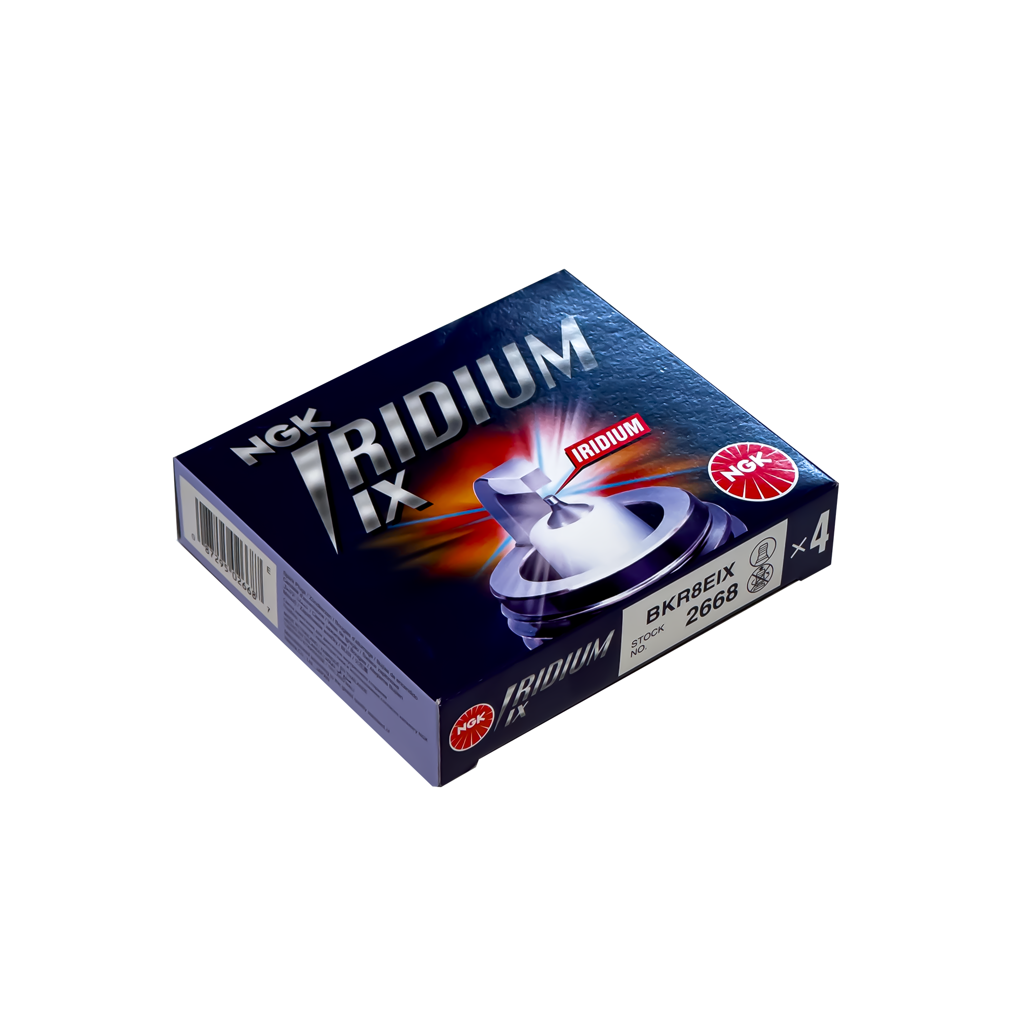 NGK BKR8EIX (2668) Laser Iridium Spark Plugs - 2.0 TSI (EA113/EA888)