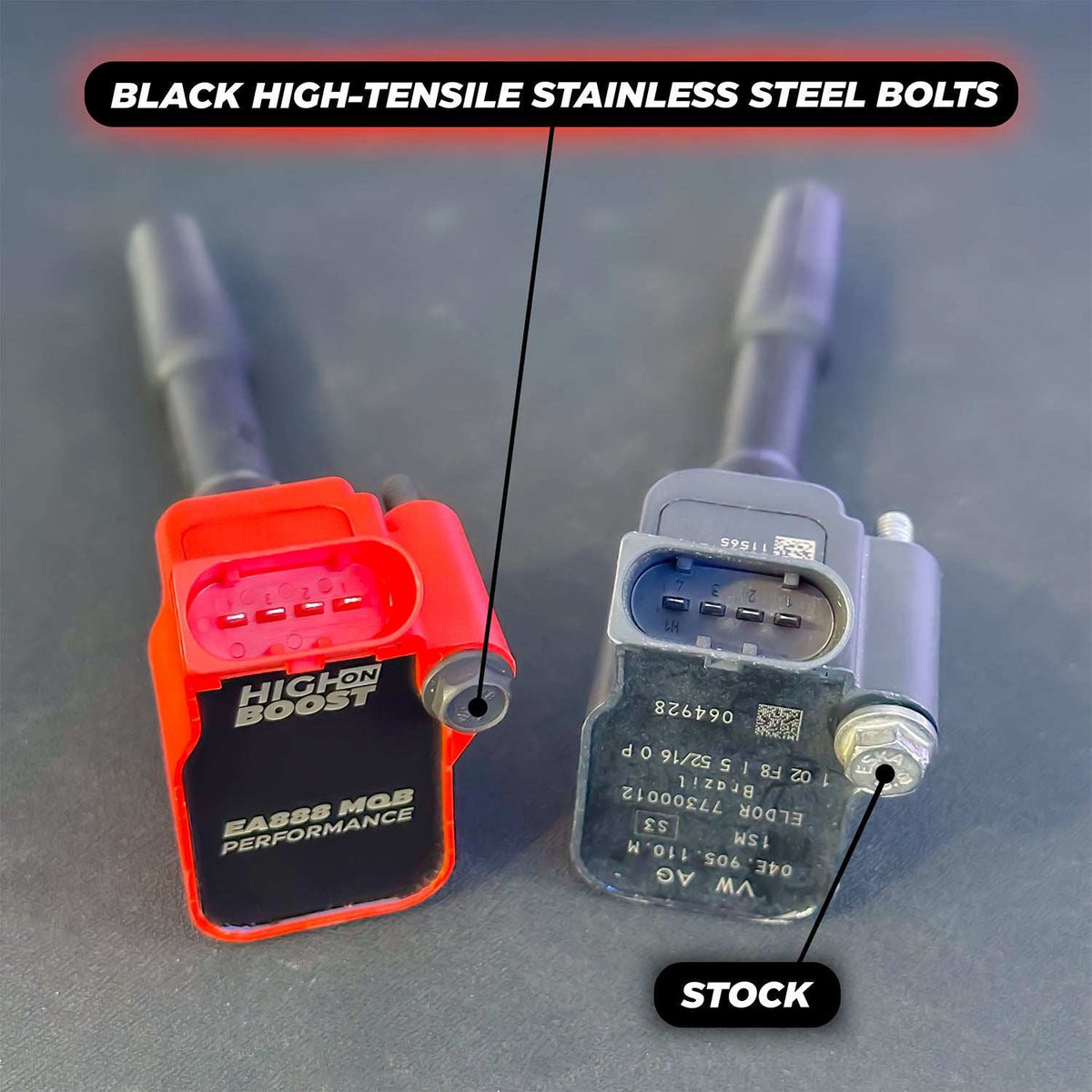 2.0 TSI EA888 Gen3 MQB Performance Ignition Coils (1-Pack) - Red - High on Boost