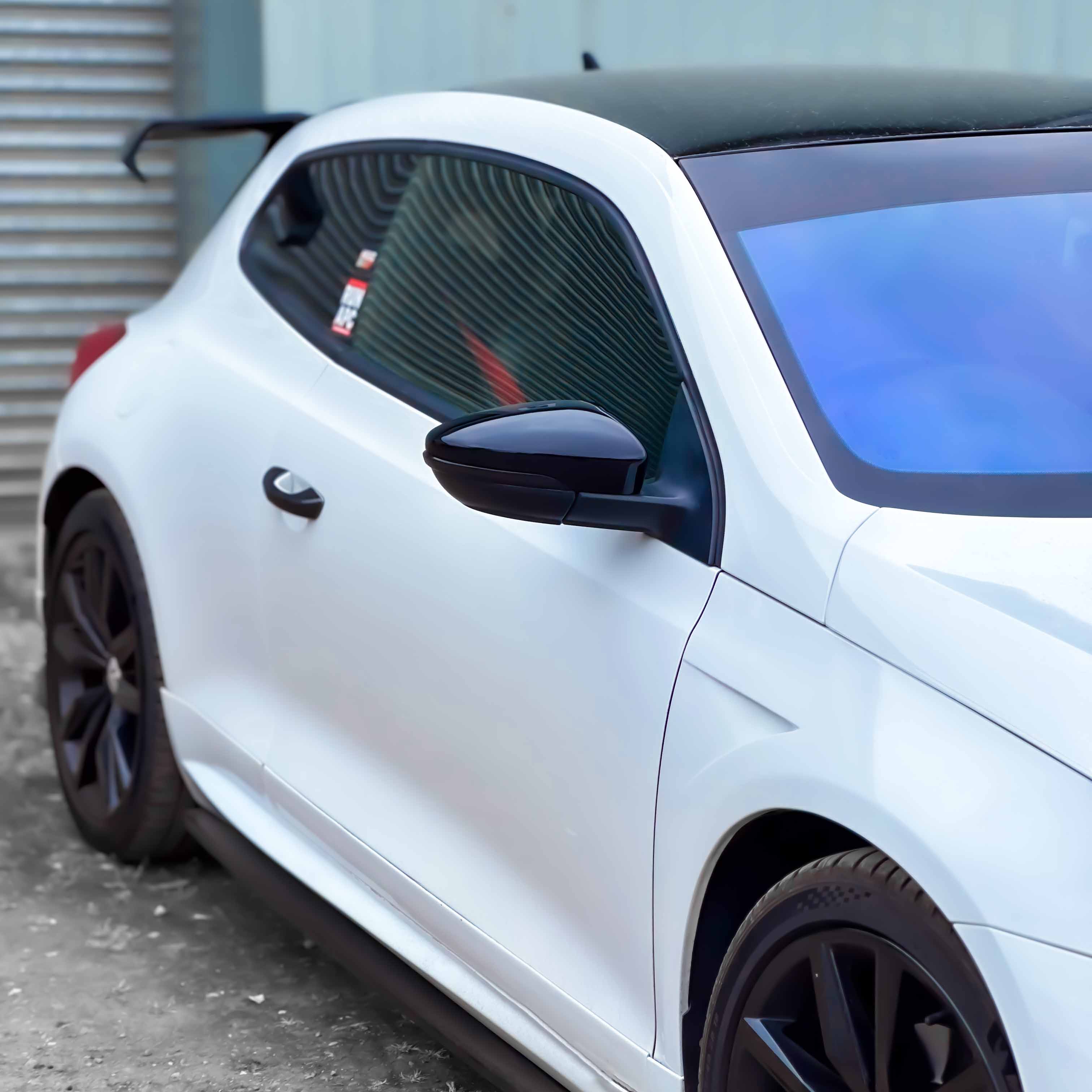 VW Scirocco Gloss Black Mirror Caps