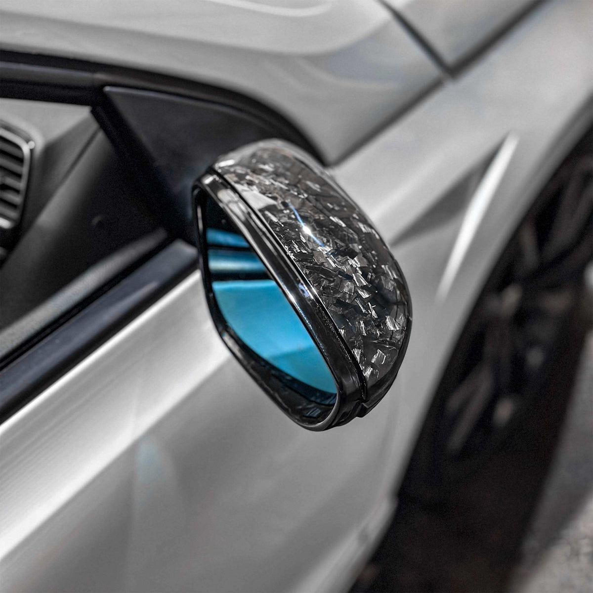 VW Scirocco Forged Carbon Fibre Mirror Caps- High on Boost