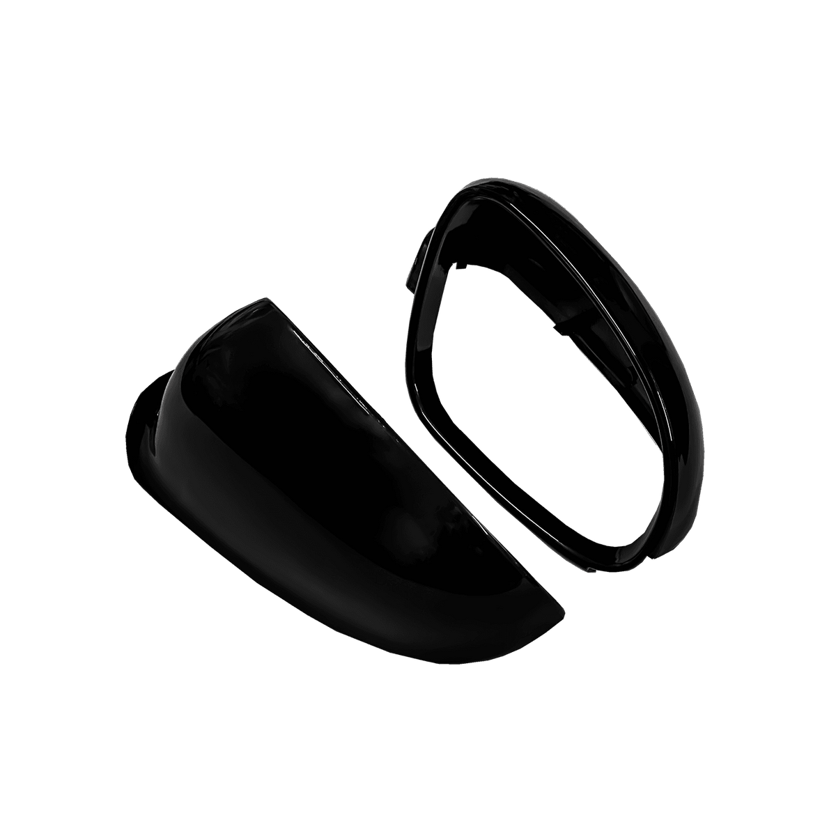 VW Golf MK5 Gloss Black Mirror Caps- High on Boost