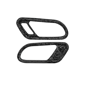 VW Scirocco Forged Carbon Fibre Interior Door Handle Surround - RHD - High on Boost