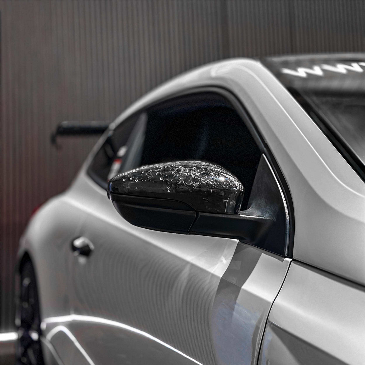 VW Scirocco Forged Carbon Fibre Mirror Caps- High on Boost