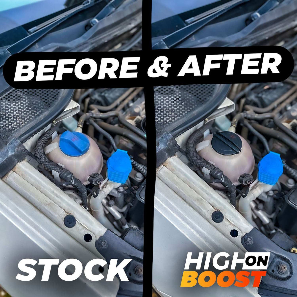 VAG Black Coolant Cap V1- High on Boost