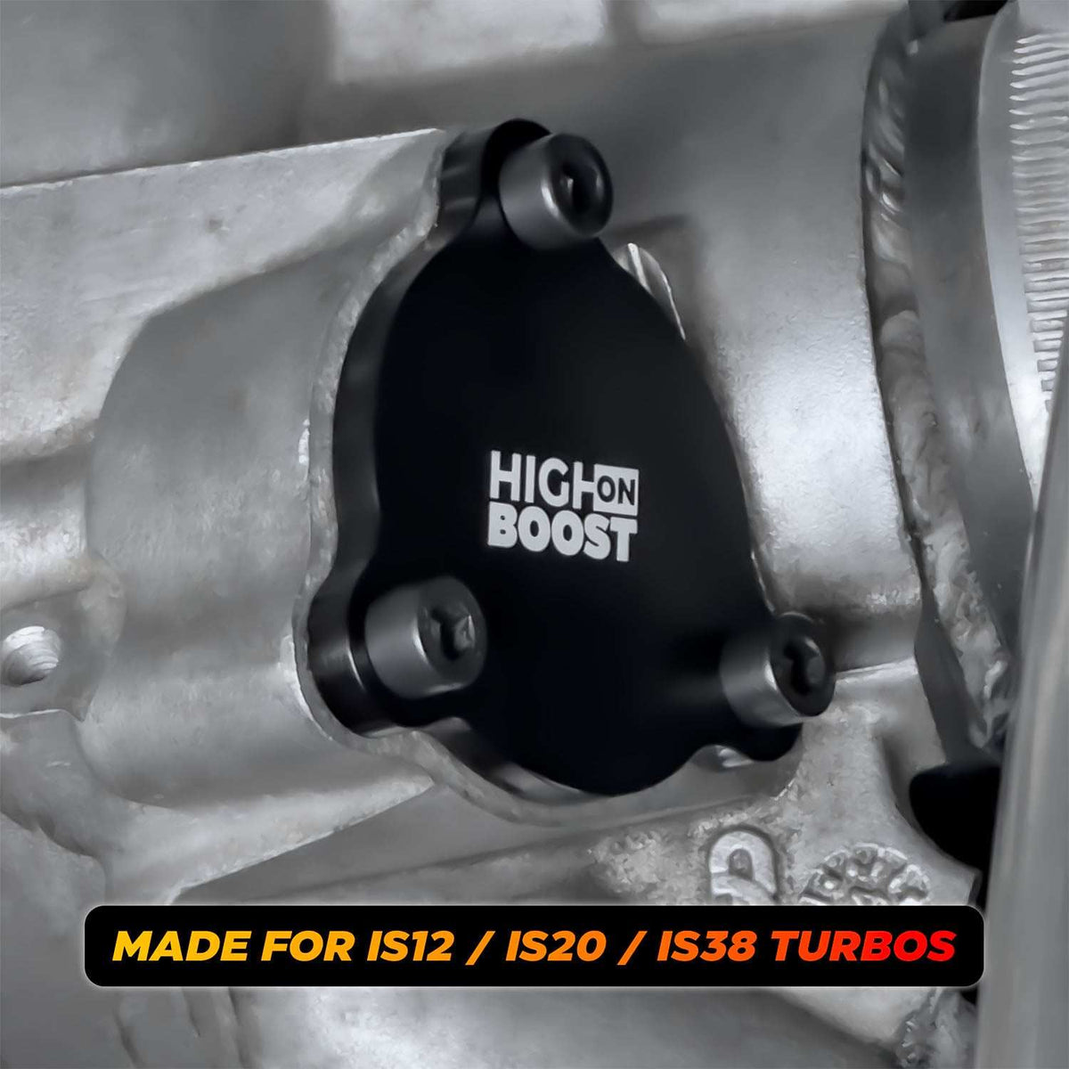 IS12/IS20/IS38 Turbo Diverter Valve Block-Off-Plate - Red - High on Boost