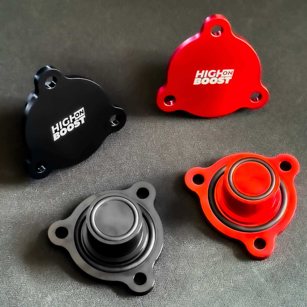 IS12/IS20/IS38 Turbo Diverter Valve Block-Off-Plate - Red - High on Boost