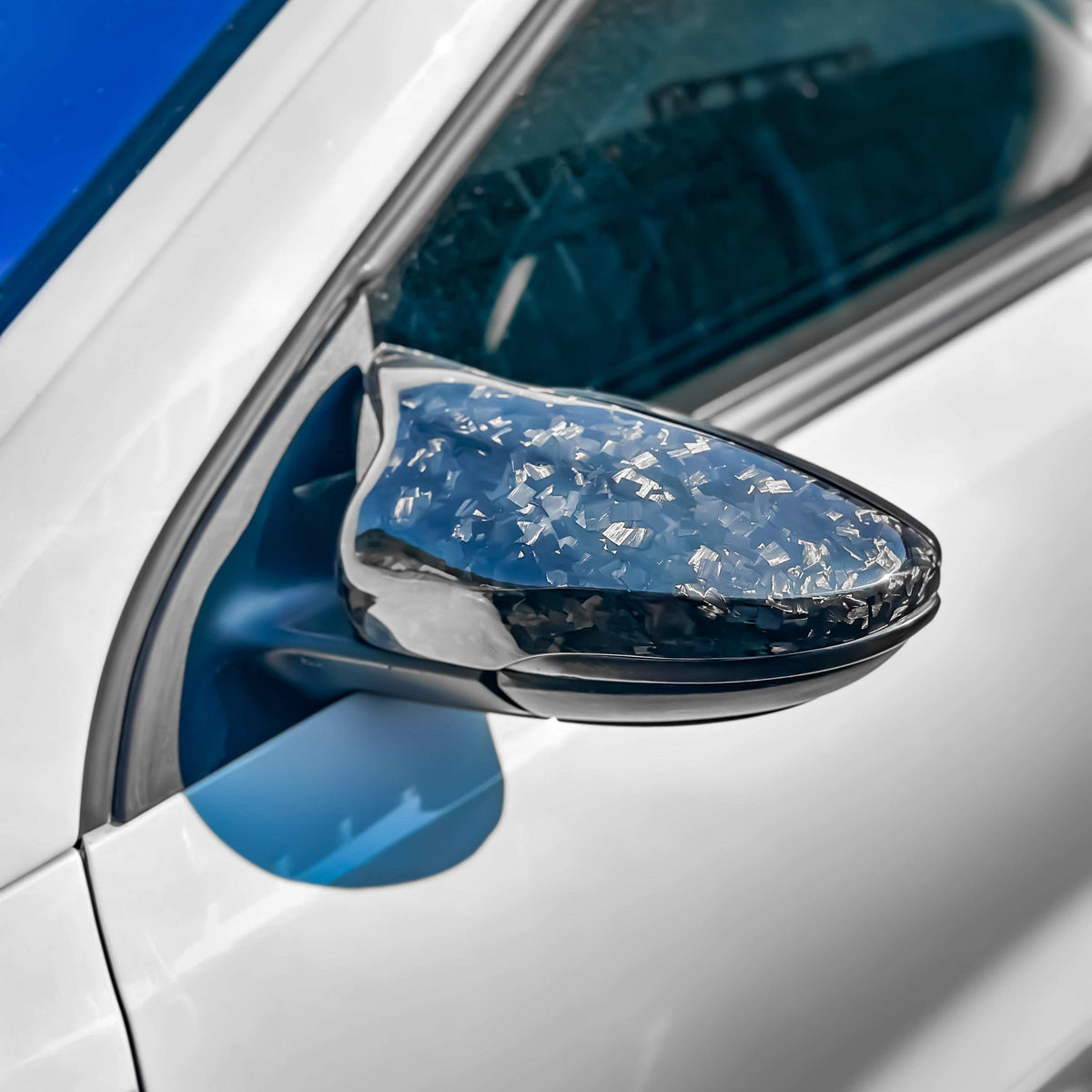 VW Scirocco M-Style Forged Carbon Fibre Mirror Caps- High on Boost