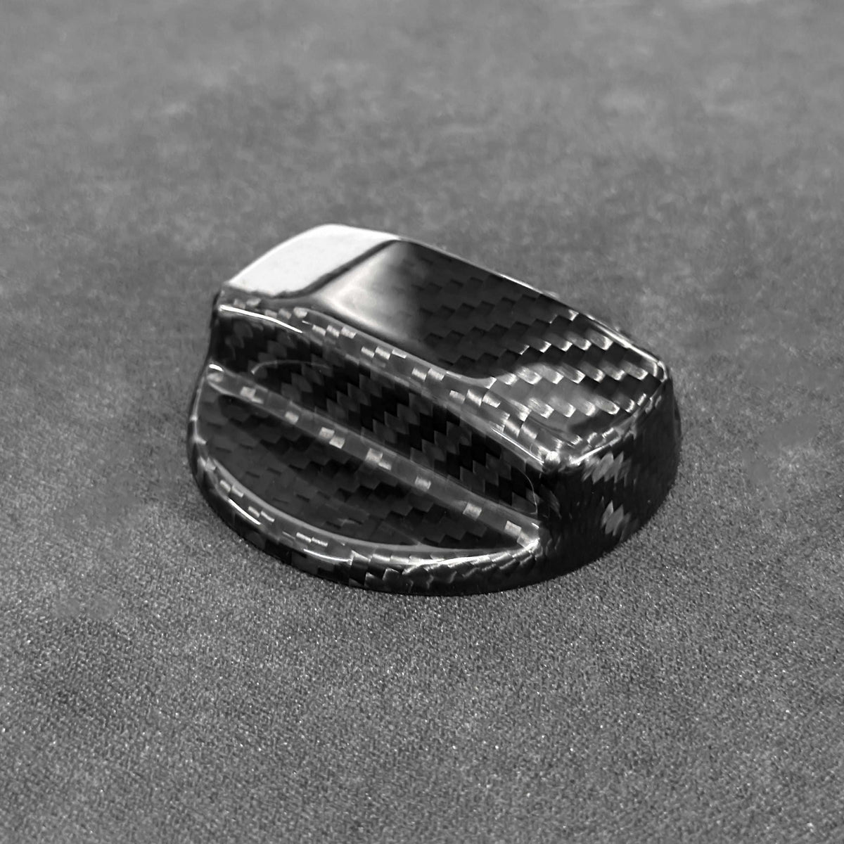 VW Golf MK5 Carbon Fibre Fuel Cap Cover- High on Boost