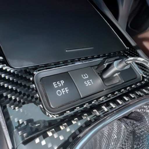 VW Golf MK5 Carbon Fibre Ashtray Frame - 5 Button - High on Boost
