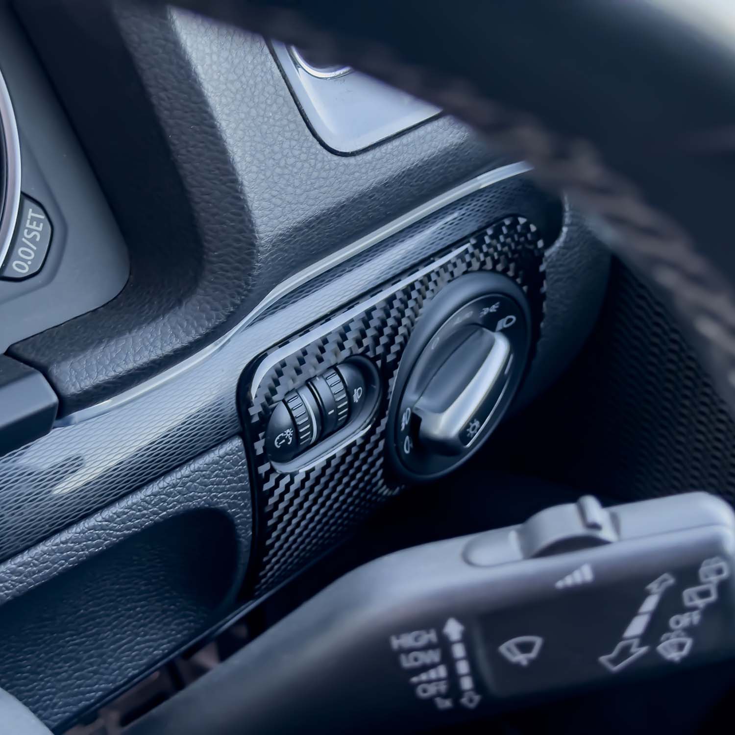 VW Golf MK5 Carbon Fibre Headlight Control Frame