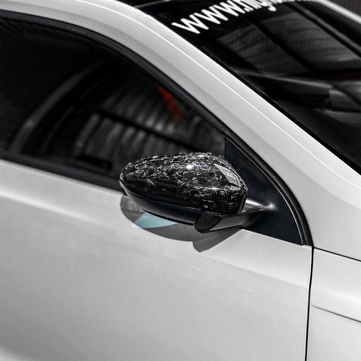 VW Scirocco Forged Carbon Fibre Mirror Caps- High on Boost
