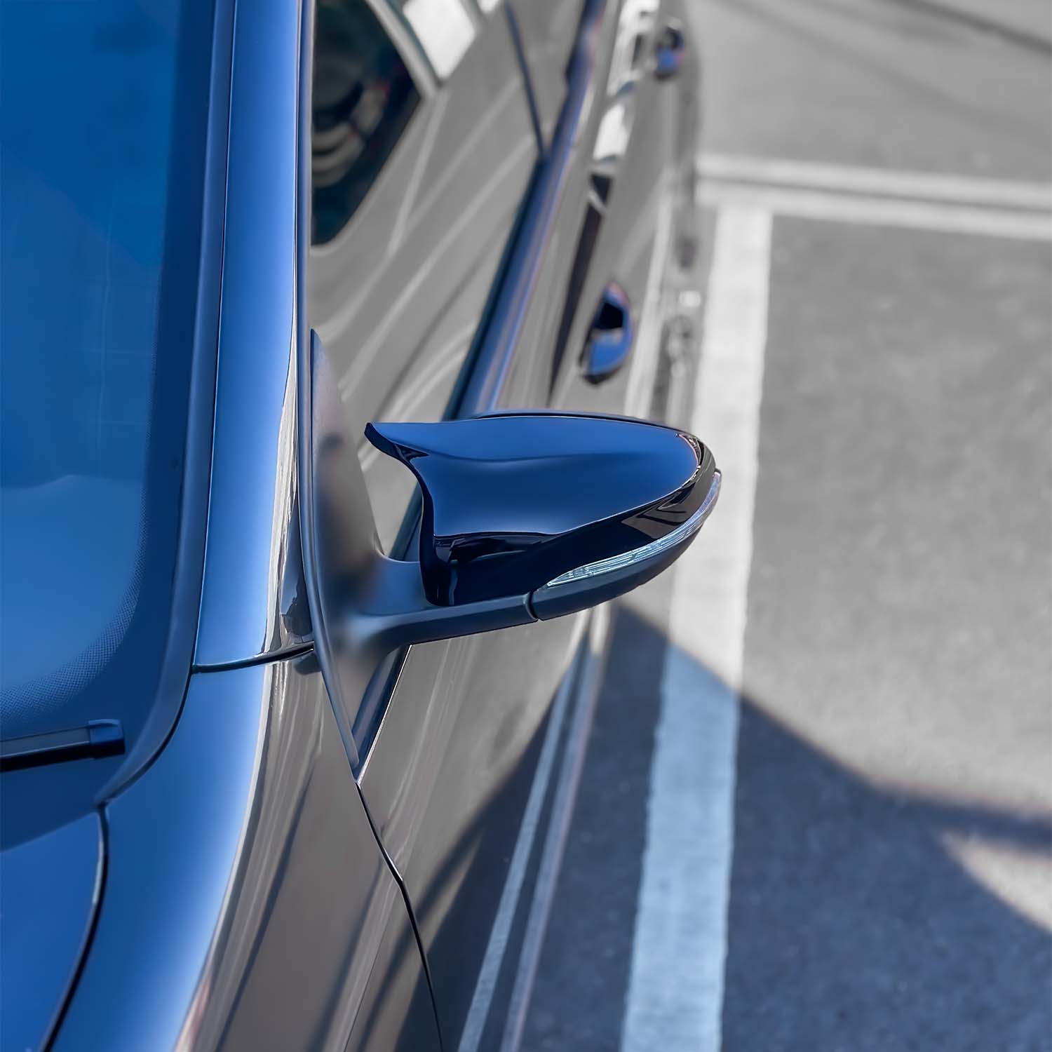 VW Golf MK6 M-Style Gloss Black Mirror Caps