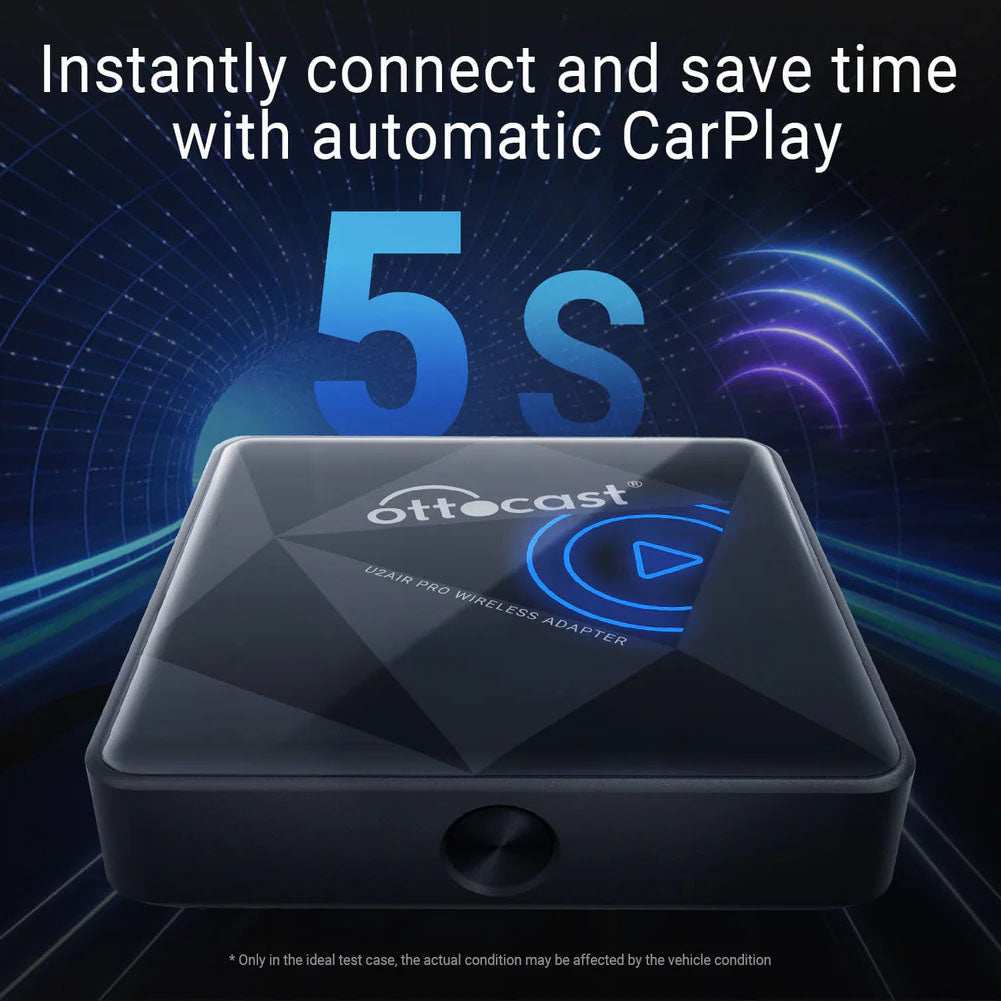 U2AIR PRO - Wireless Apple CarPlay Adapter (2026 Version)- High on Boost