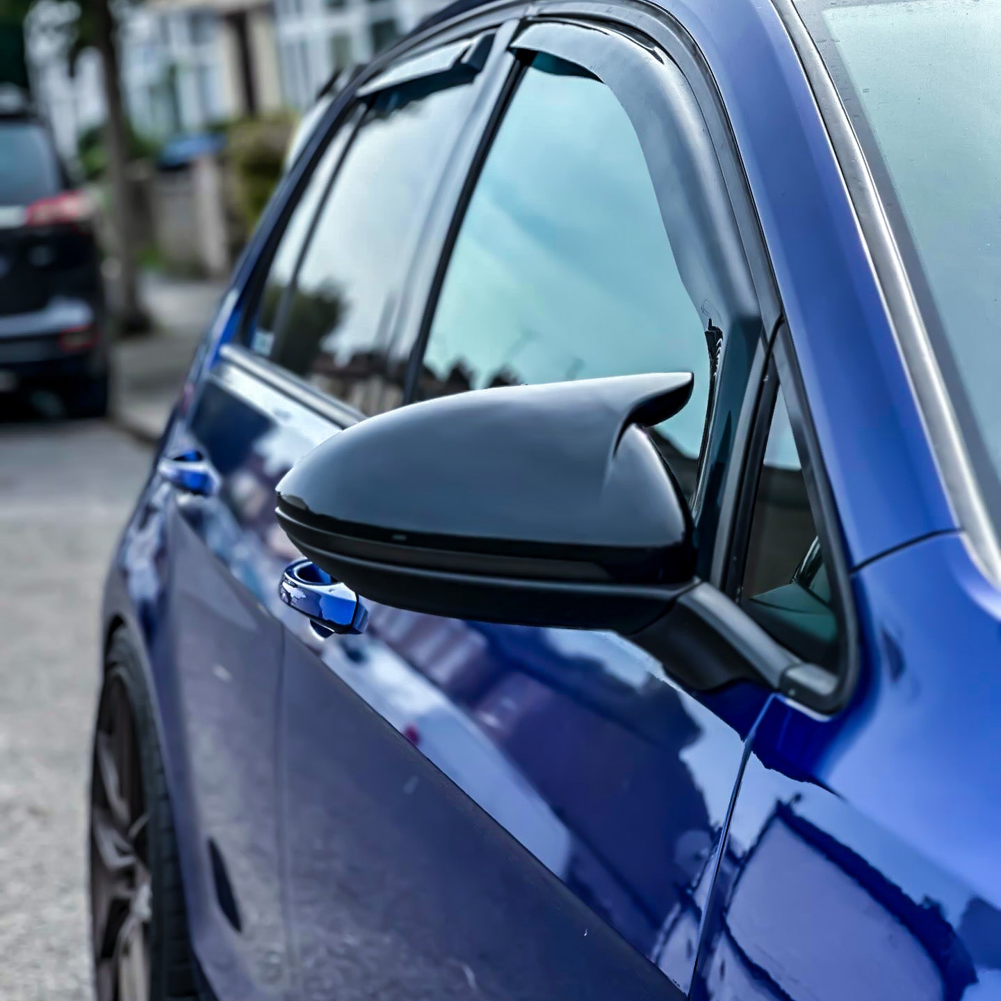 VW Golf MK7/7.5 M-Style Gloss Black Mirror Caps