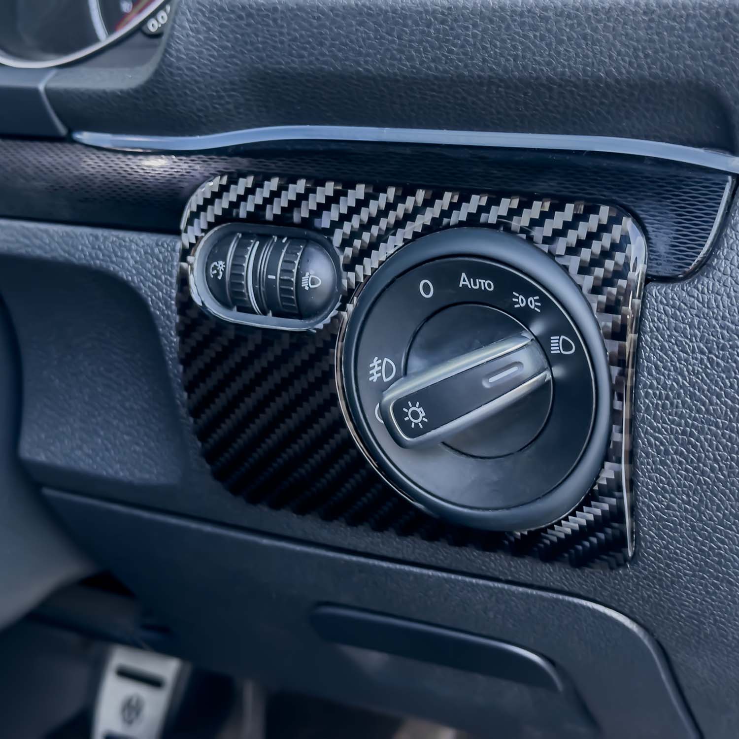 VW Golf MK5 Carbon Fibre Headlight Control Frame