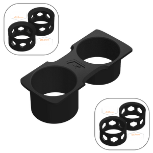 VW Golf MK6 Cup Holder Mod (Facelift) - R / 2x Size S + 2x Size M - High on Boost