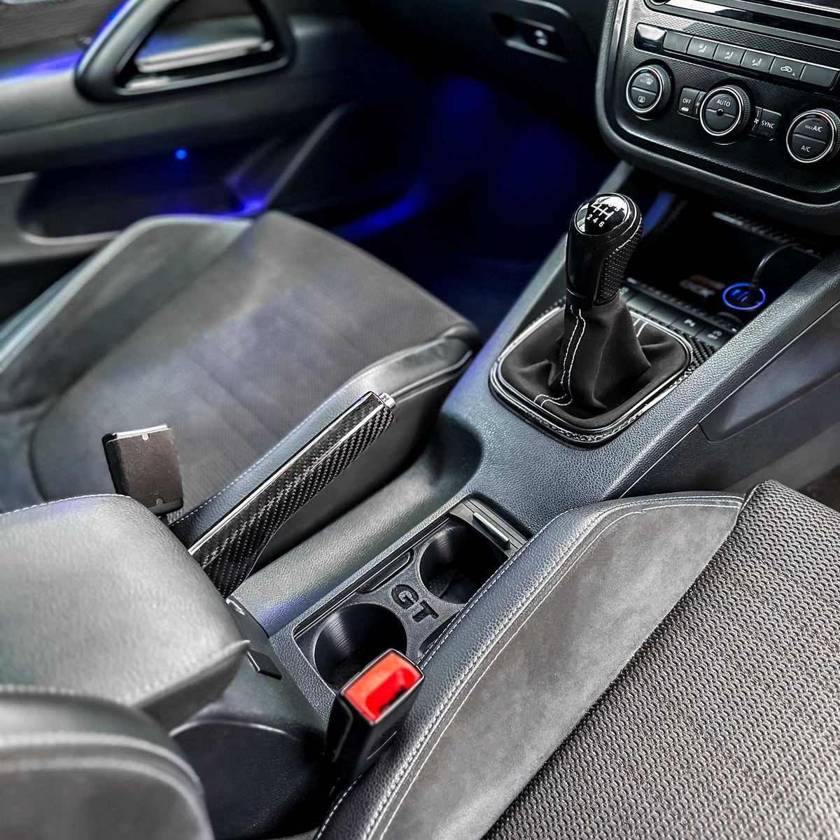 VW Scirocco Carbon Fibre Ashtray Frame (5-Button)- High on Boost