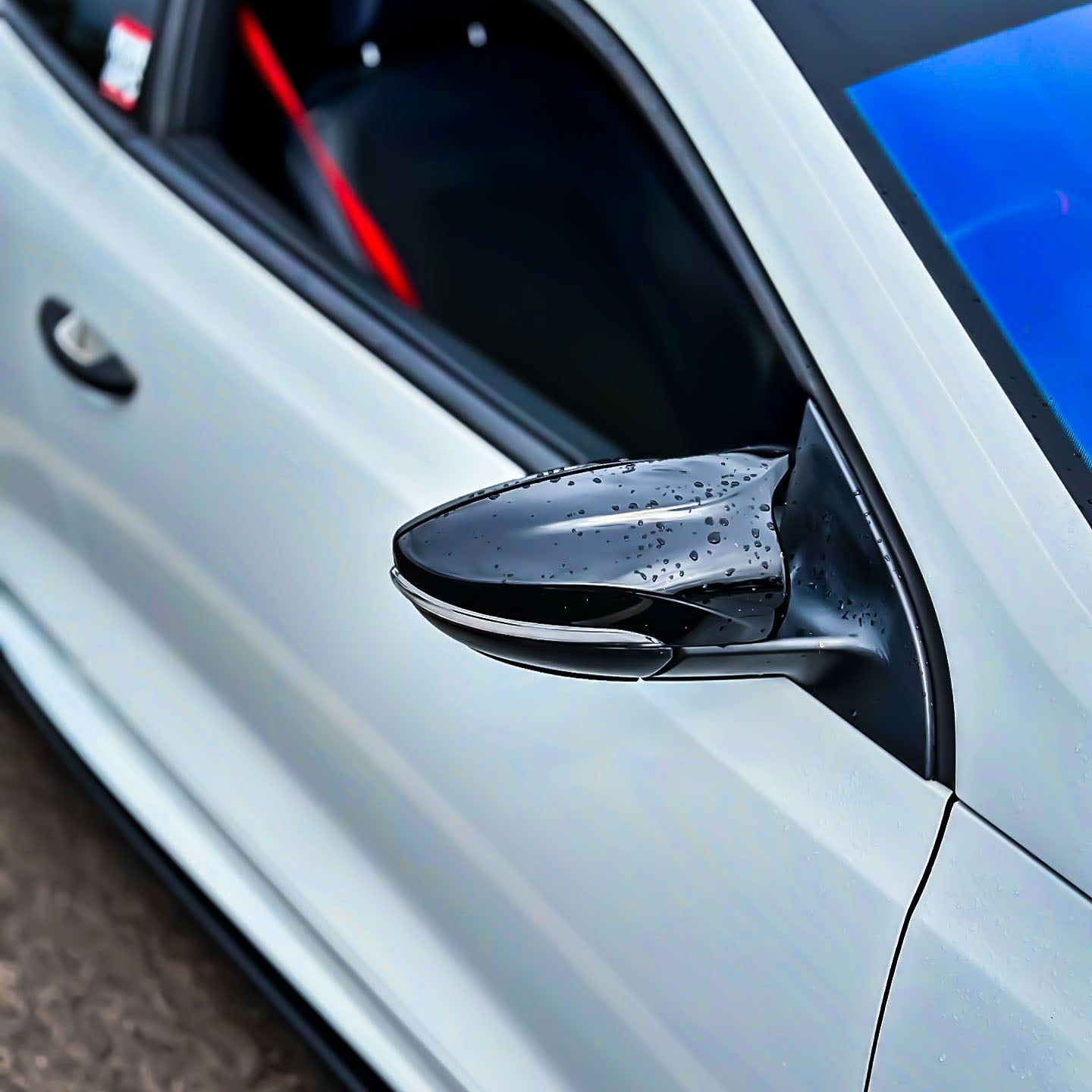 VW Scirocco M-Style Gloss Black Mirror Caps