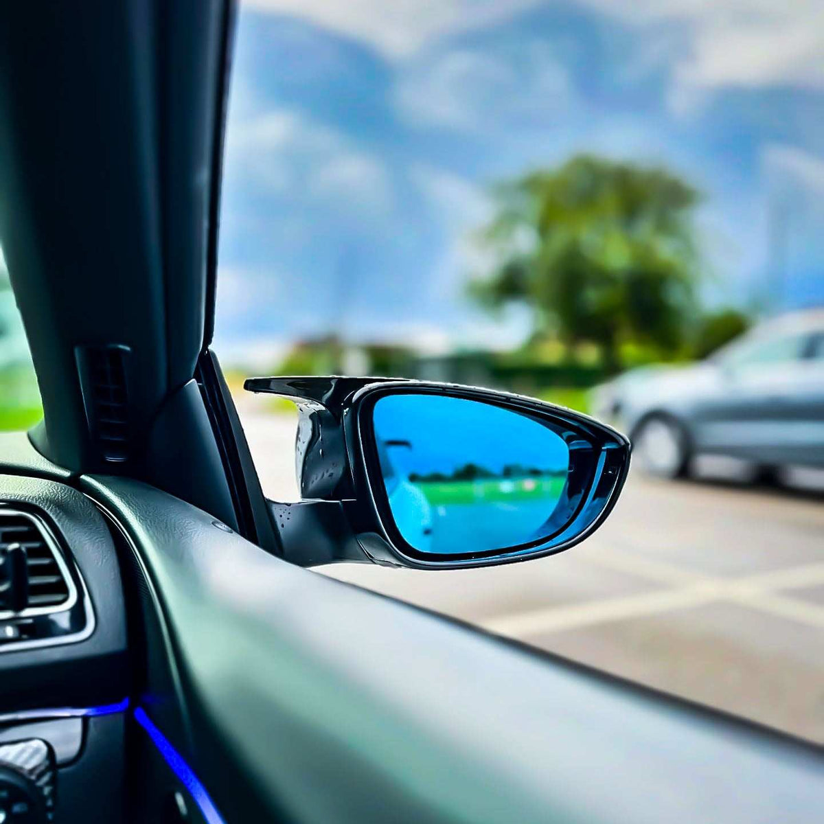 VW Scirocco M-Style Gloss Black Mirror Caps- High on Boost