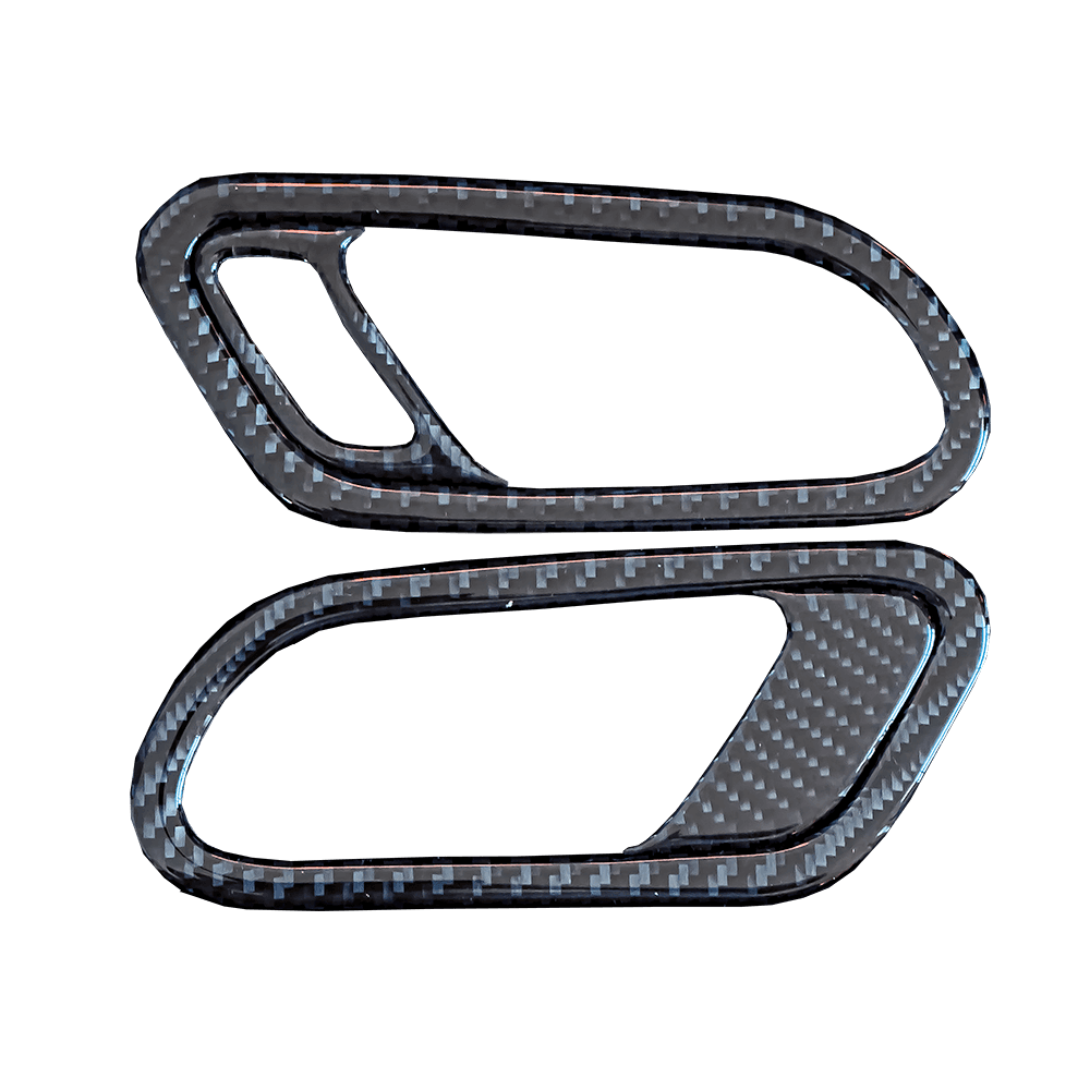 VW Scirocco Carbon Fibre Interior Door Handle Surround - RHD - High on Boost