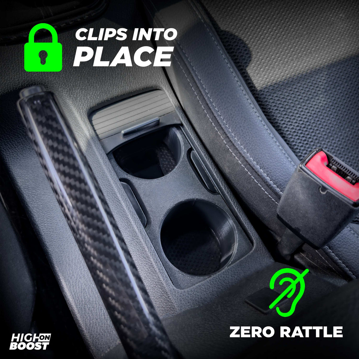 VW EOS Cup Holder Mod (Facelift) - R32 / Size S + Size M - High on Boost