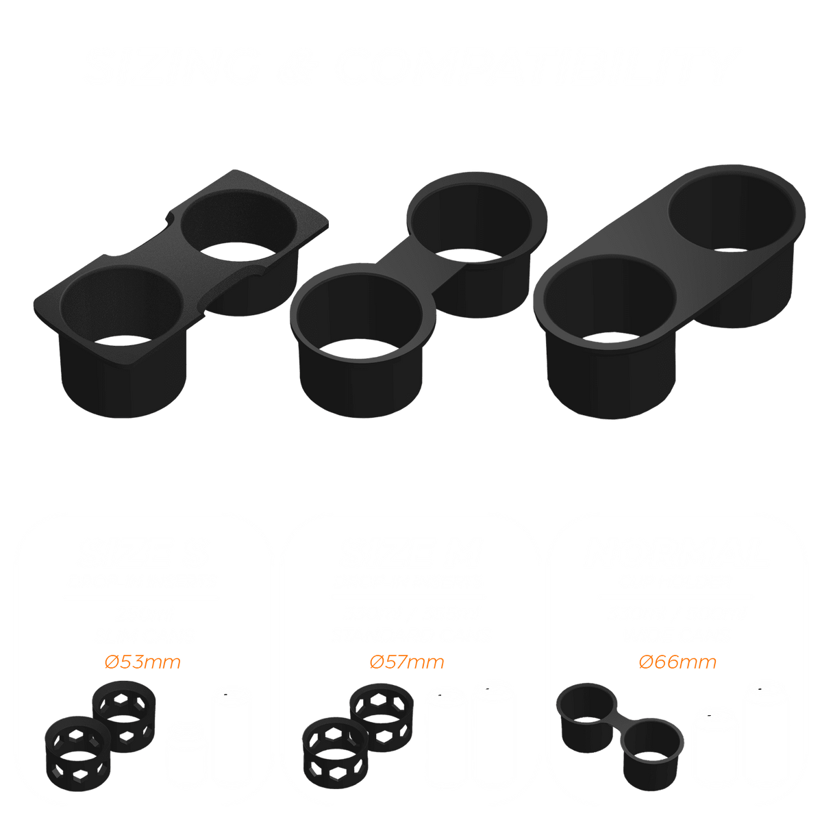 High on Boost Cup Holder Inserts - Size S & Size M - High on Boost
