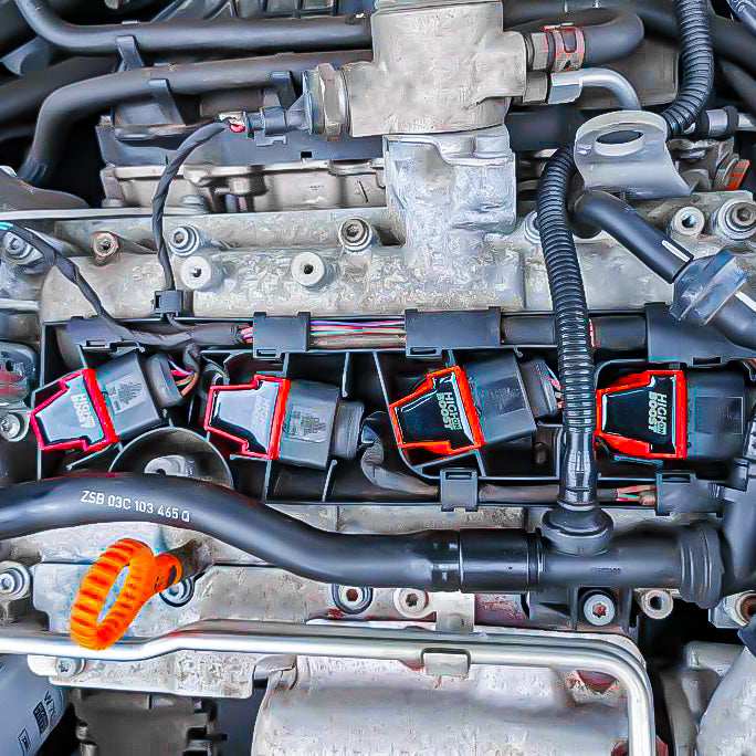 1.4 TSI EA111 Performance Ignition Coils (4-Pack) - Red - High on Boost