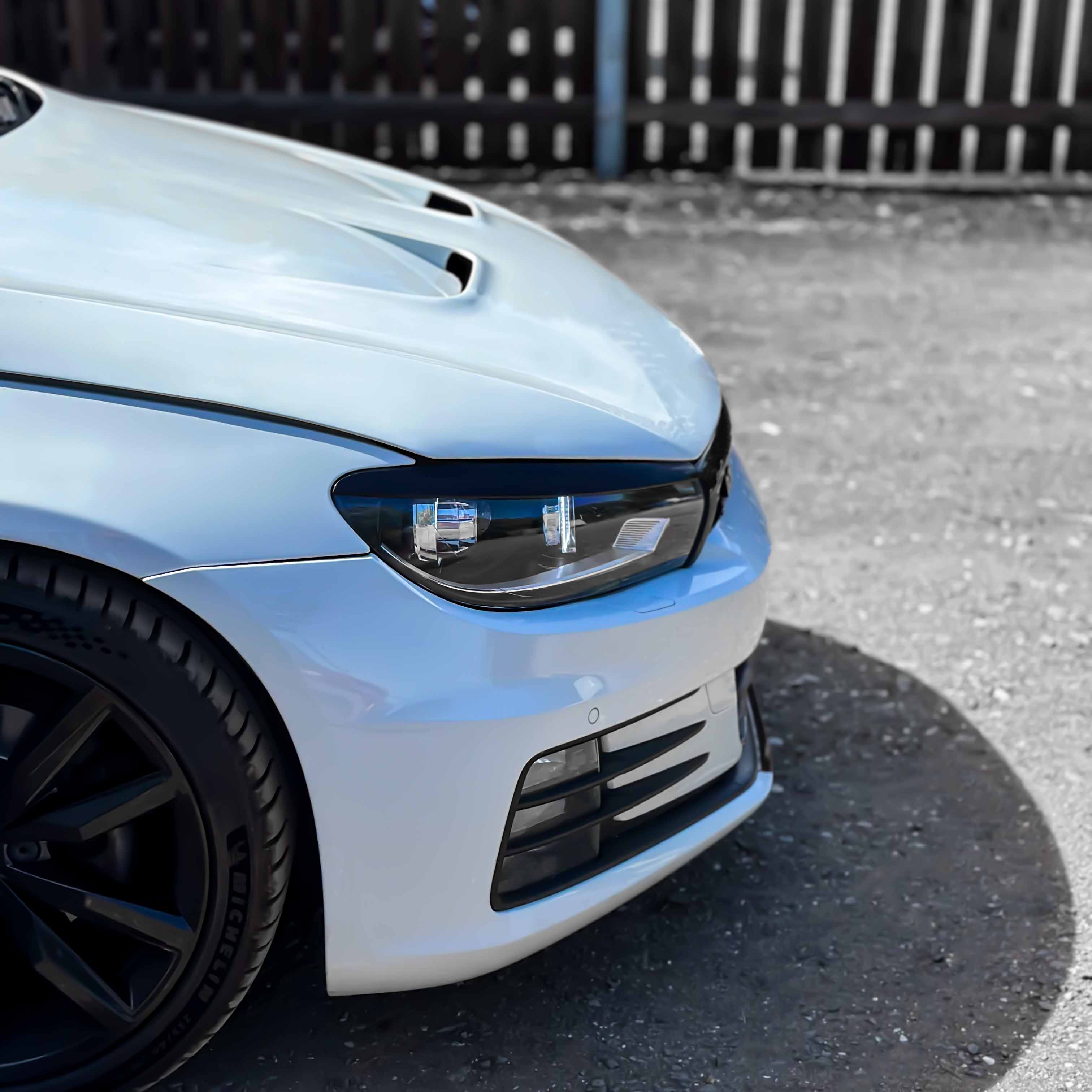VW Scirocco Gloss Black Headlight Eyebrows