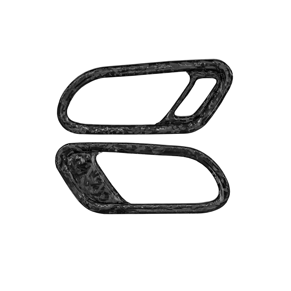 VW Scirocco Forged Carbon Fibre Interior Door Handle Surround - LHD - High on Boost
