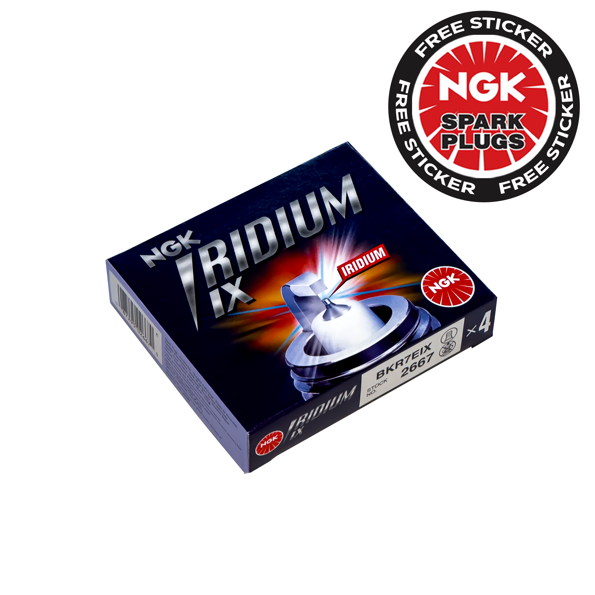NGK BKR7EIX (2667) Laser Iridium Spark Plugs - 1.4 TSI EA111