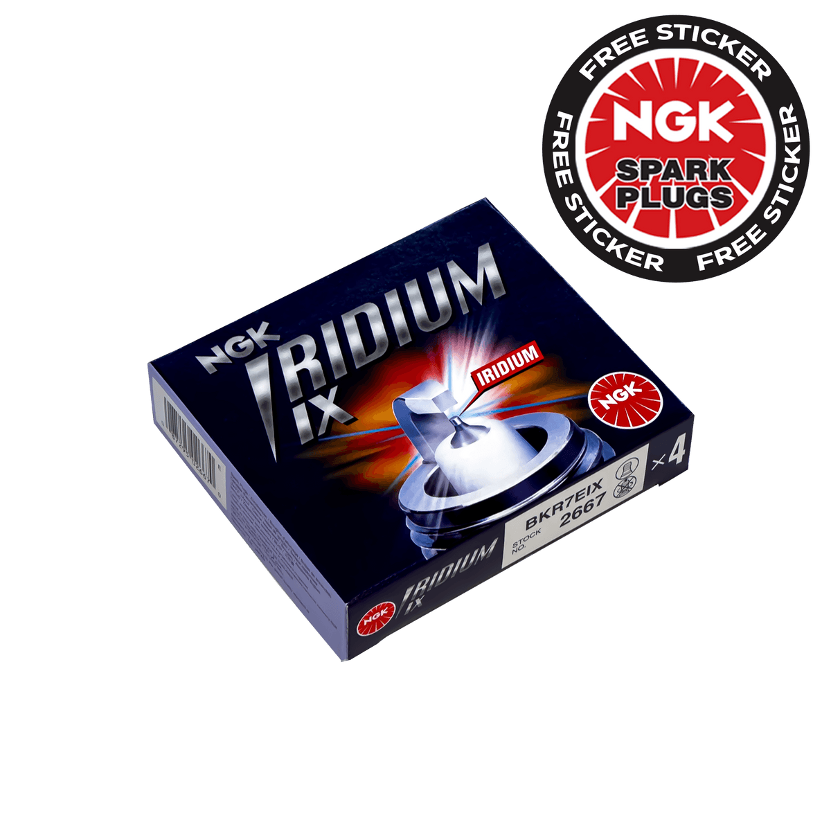 NGK BKR7EIX (2667) Laser Iridium Spark Plugs - 1.4 TSI EA111- High on Boost