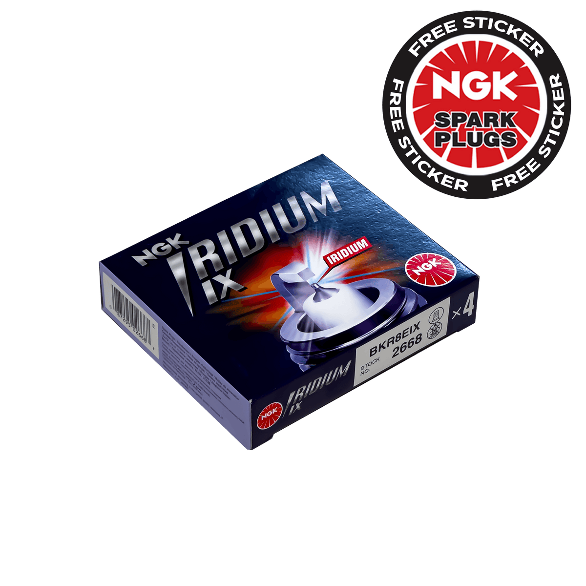 NGK BKR8EIX (2668) Laser Iridium Spark Plugs - 1.4 TSI EA111- High on Boost