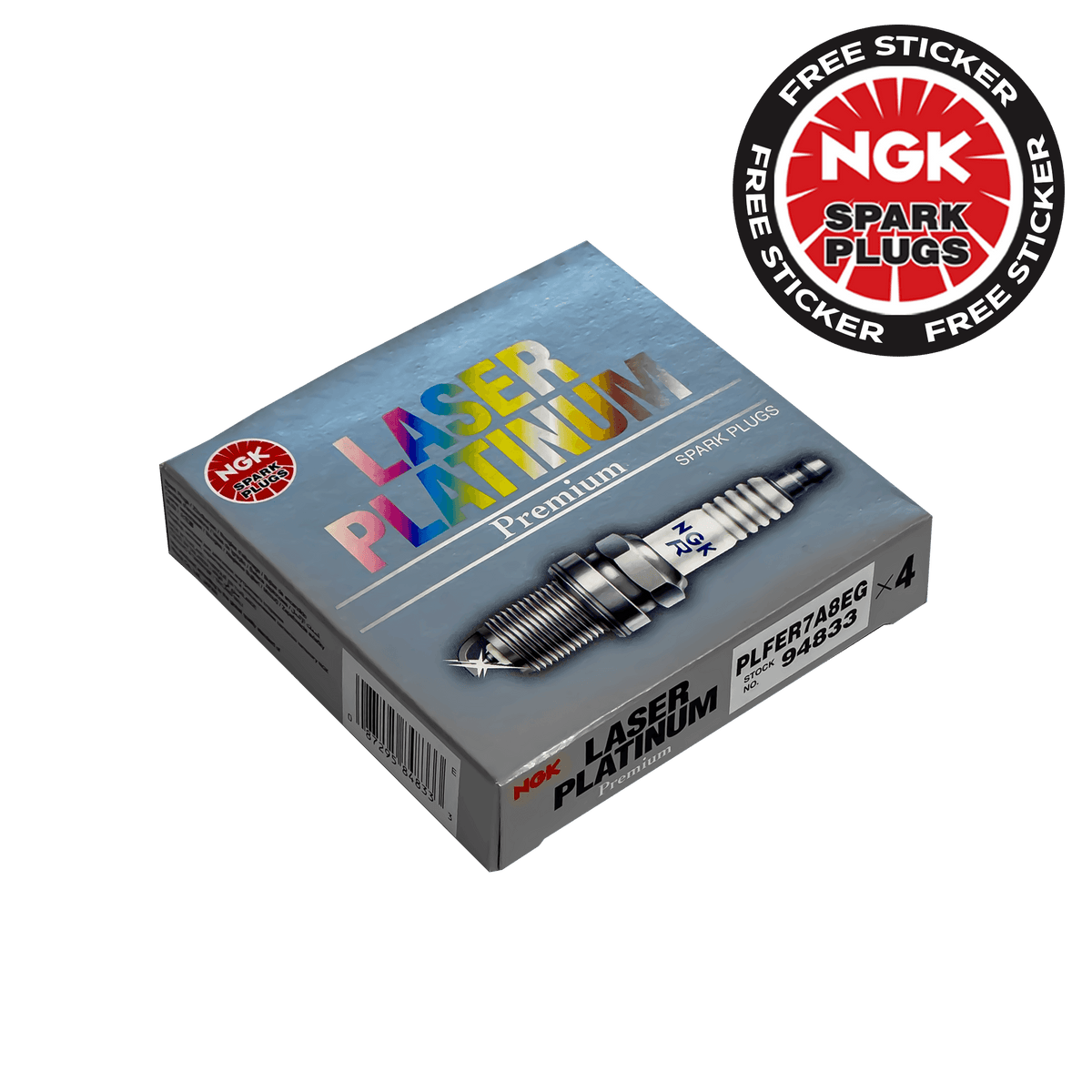 1.8 TSI EA888.3 MQB - NGK PLFER7A8EG (94833) Laser Platinum Spark Plugs- High on Boost