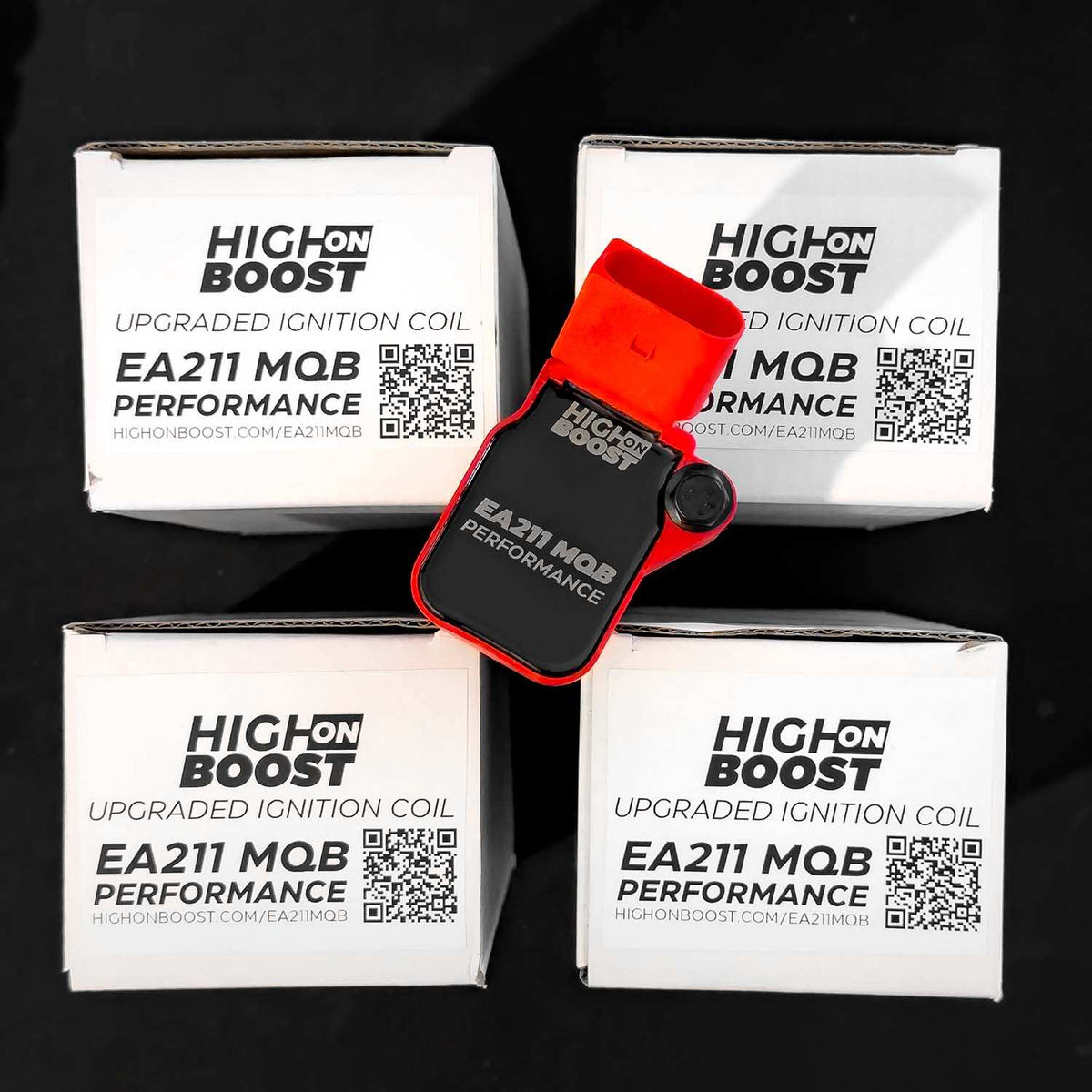 1.4 TSI EA211 MQB Performance Ignition Coils (1-Pack) - Red - High on Boost