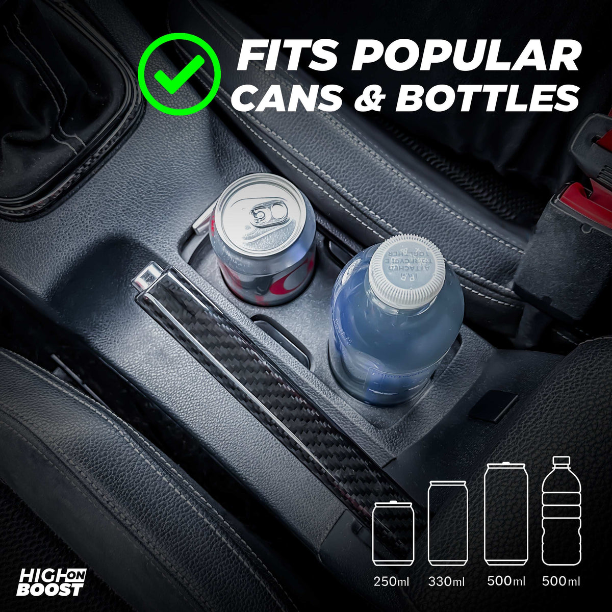 VW EOS Cup Holder Mod (Facelift) - R32 / Size S + Size M - High on Boost