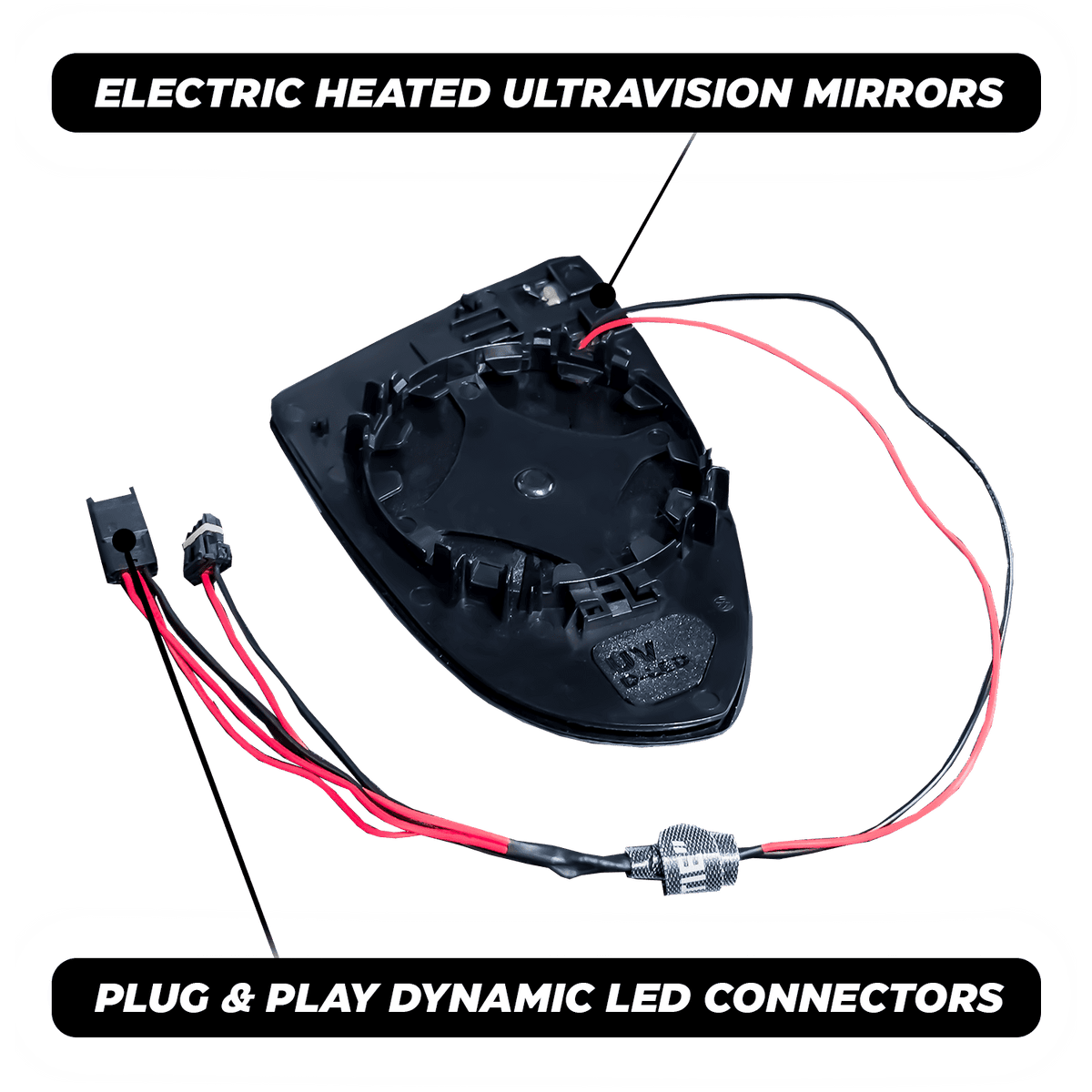 VW Golf MK7/7.5 UltraVision LED Mirrors - Dynamic LED - High on Boost