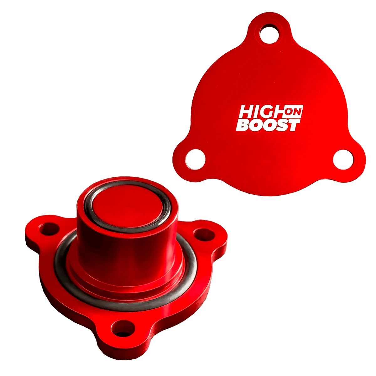 IS12/IS20/IS38 Turbo Diverter Valve Block-Off-Plate - Red - High on Boost