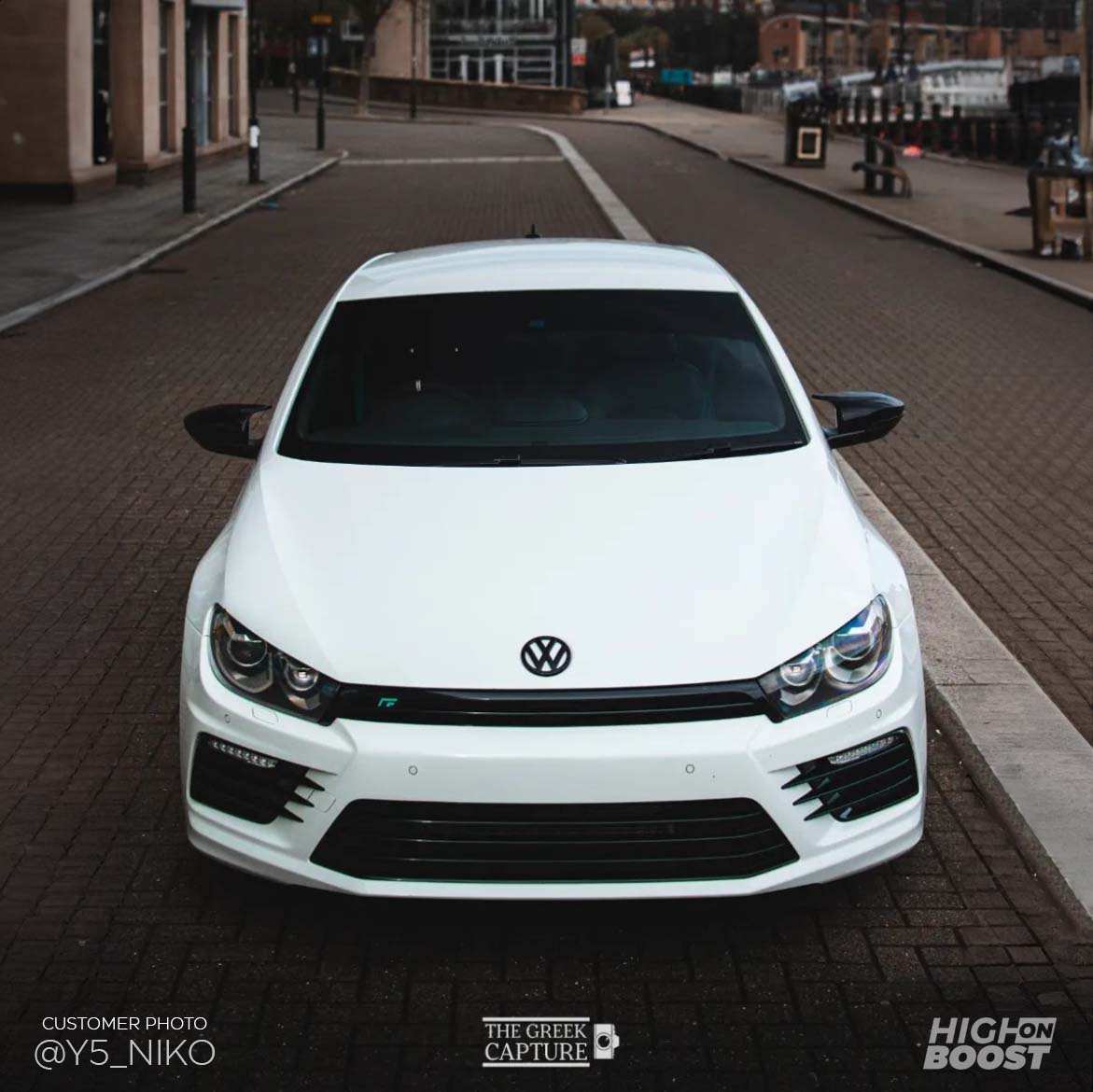 VW Scirocco M-Style Gloss Black Mirror Caps- High on Boost
