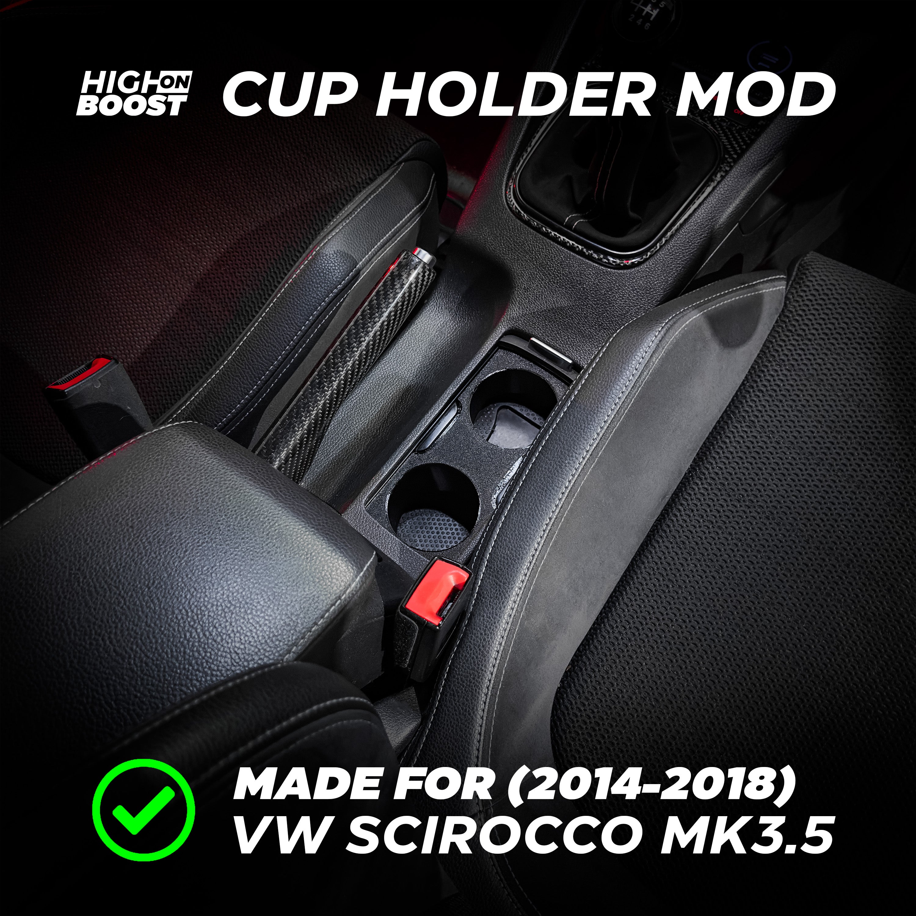 VW Scirocco MK3.5 Cup Holder Mod