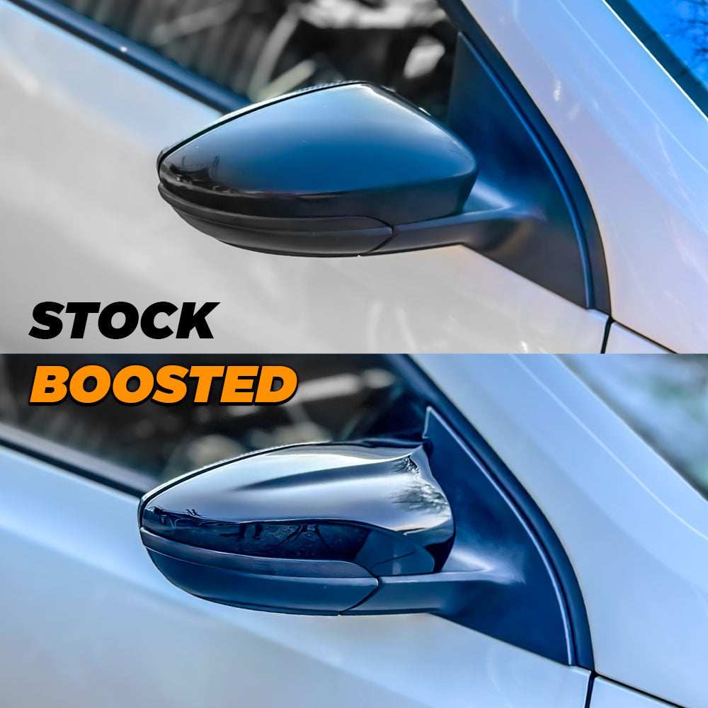 VW Scirocco M-Style Gloss Black Mirror Caps- High on Boost