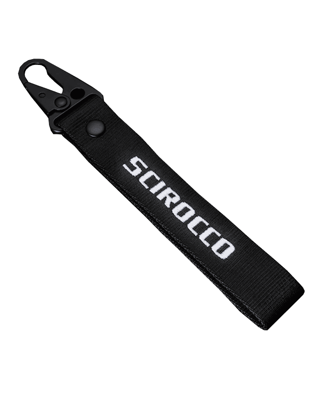 VW Scirocco Key Ring - Black/White- High on Boost