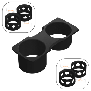 VW Golf MK5 Cup Holder Mod (Facelift) - No Logo / 2x Size S + 2x Size M - High on Boost