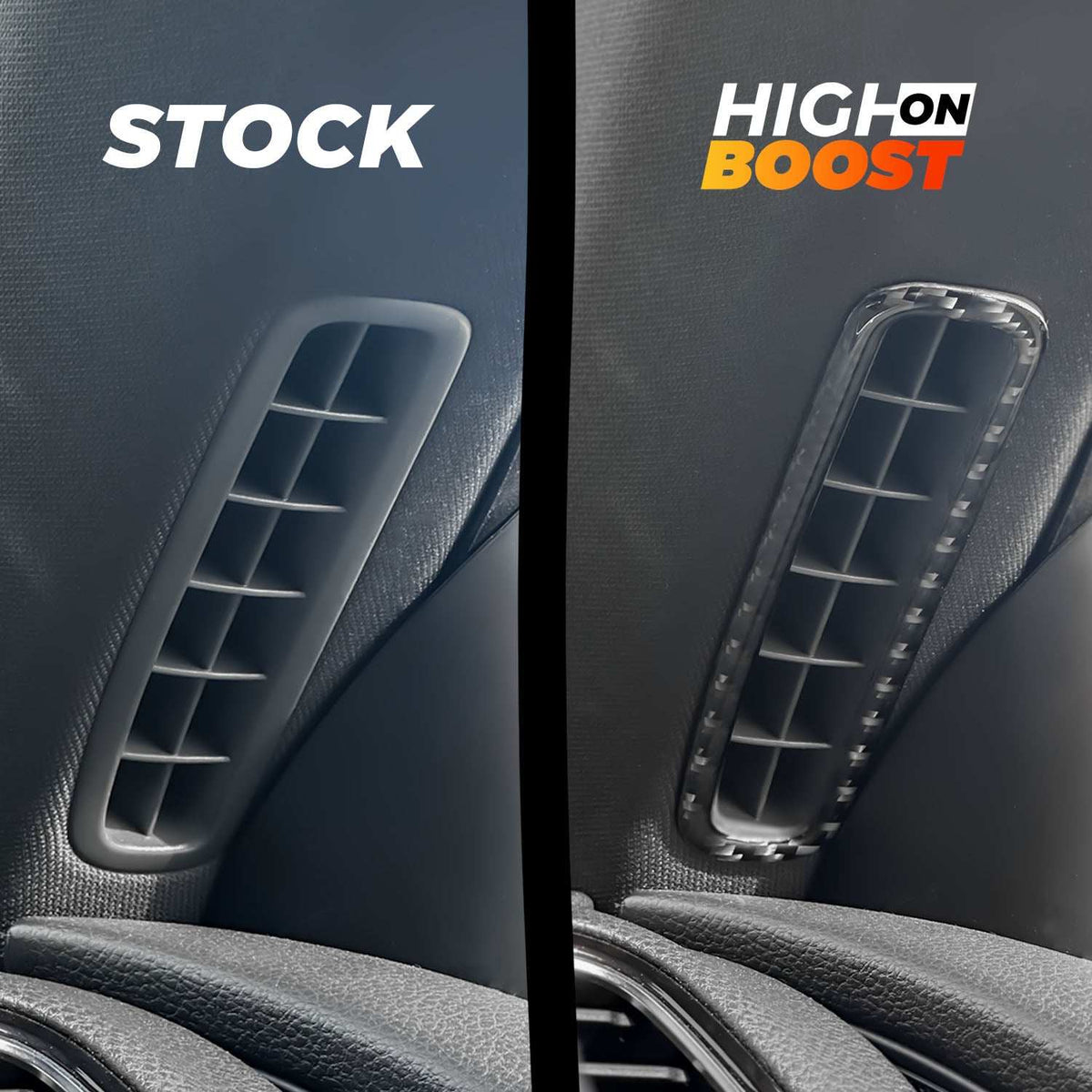 VW Scirocco Carbon Fibre A-Pillar Air Outlet- High on Boost