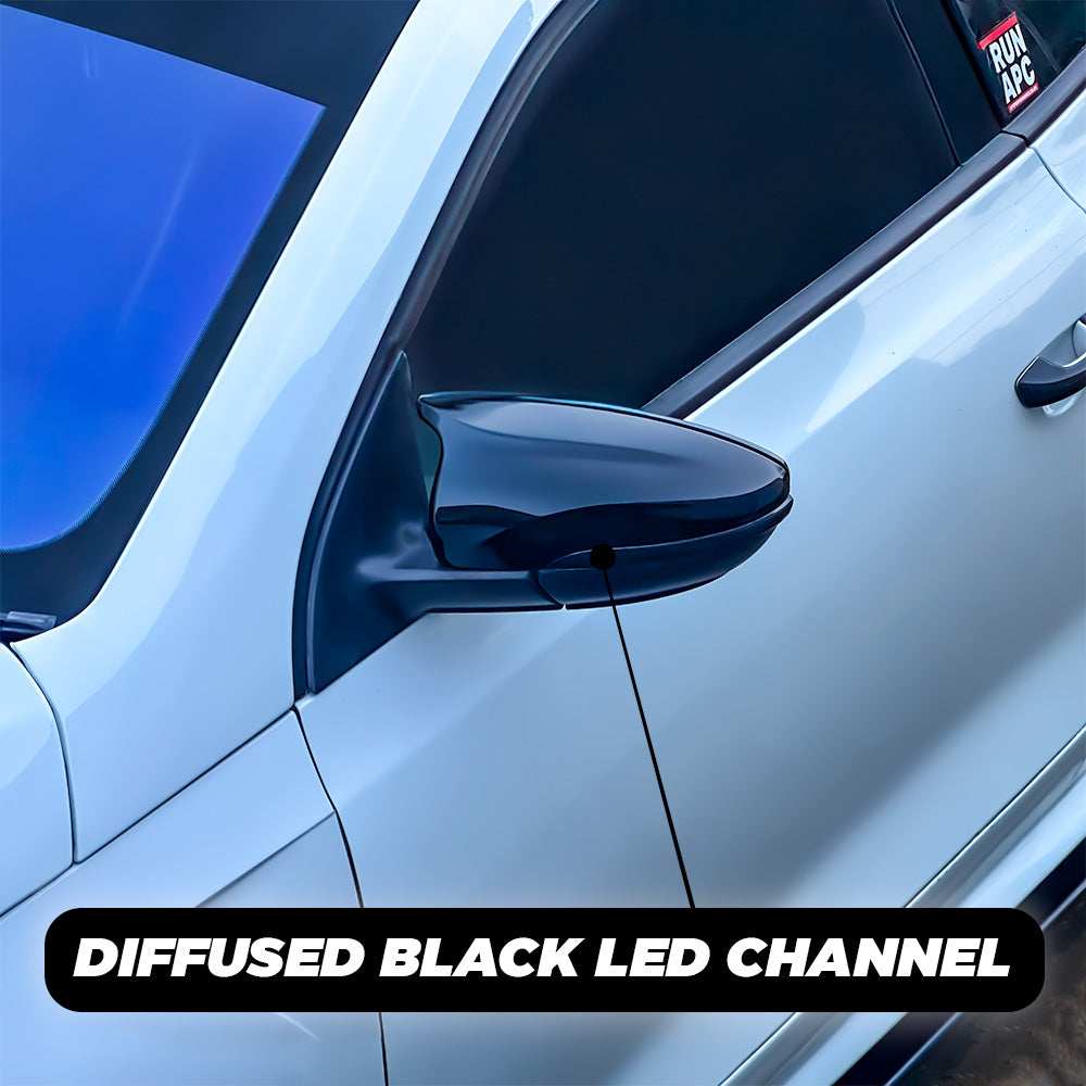 VW Beetle A5 Dynamic Wing Mirror Indicators - No Puddle Lights / Black - High on Boost