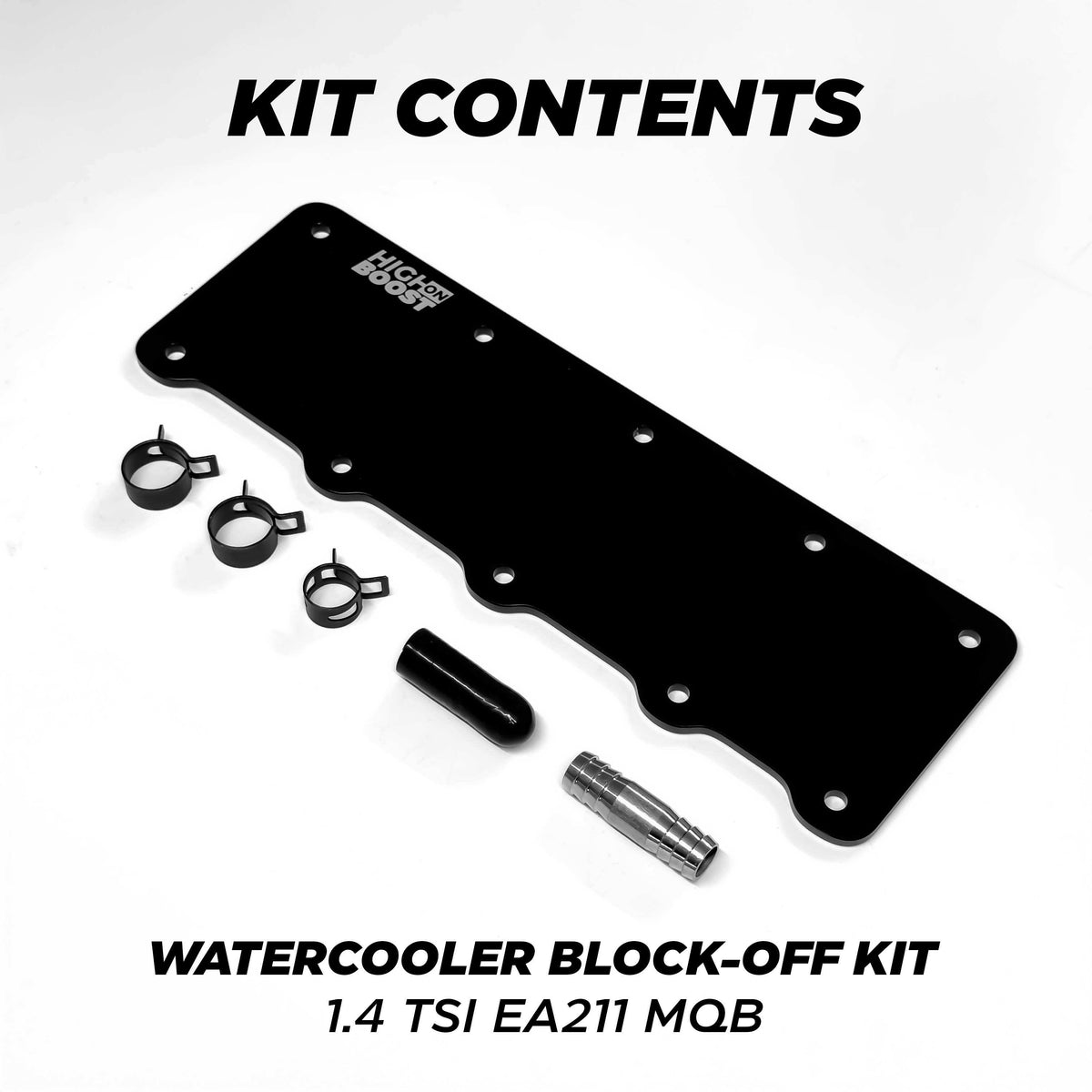 1.4 TSI EA211 MQB Watercooler Block Off Plate Kit- High on Boost