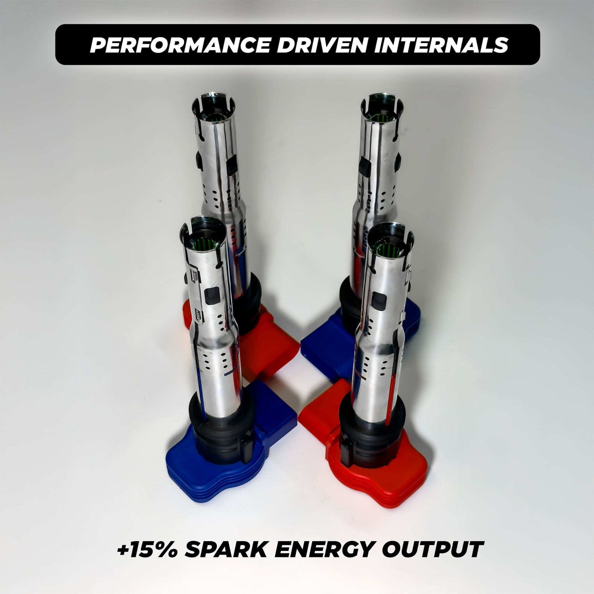 2.0 TFSI EA113 R8 Performance Ignition Coils (4-Pack) - Red - High on Boost