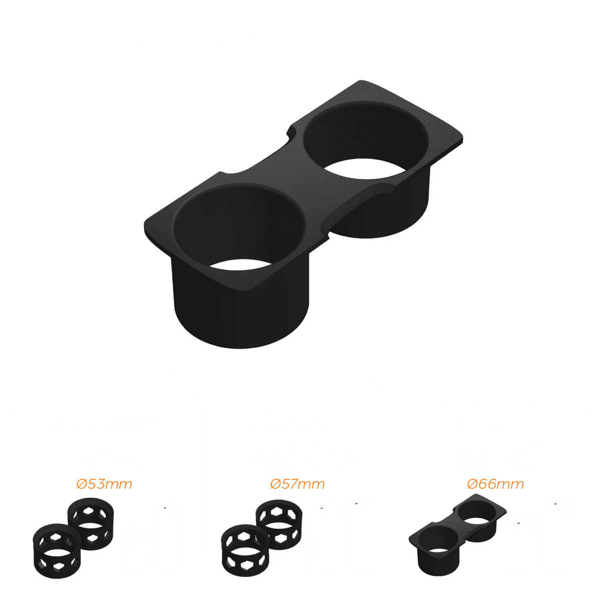 VW EOS Cup Holder Mod (Facelift) - R32 / Size S + Size M - High on Boost