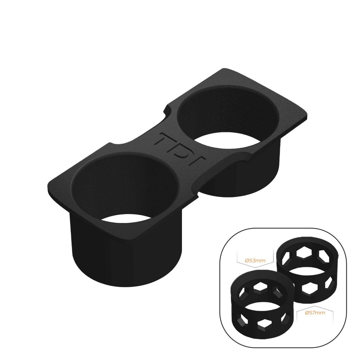 VW Golf MK6 Cup Holder Mod (Facelift) - TDI / Size S + Size M - High on Boost