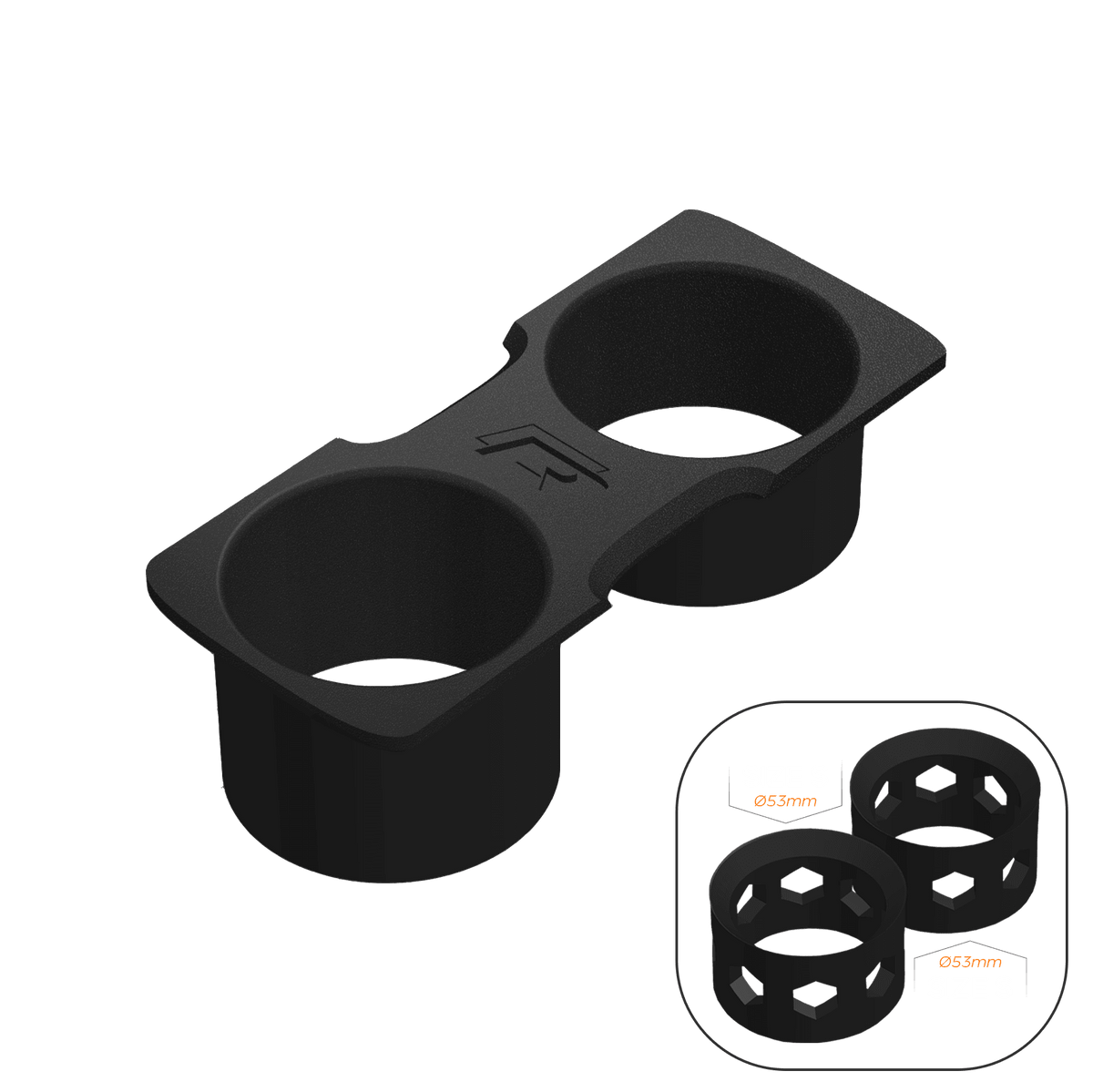 VW Golf MK6 Cup Holder Mod (Facelift) - R / 2x Size S - High on Boost