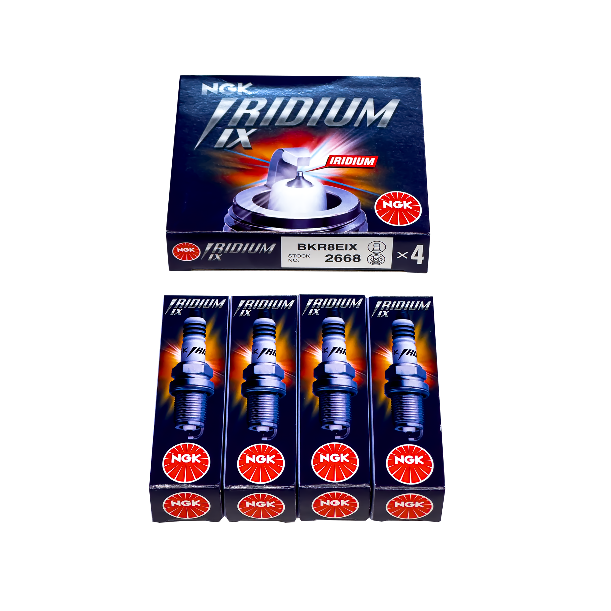 NGK BKR8EIX (2668) Laser Iridium Spark Plugs - 1.4 TSI EA111